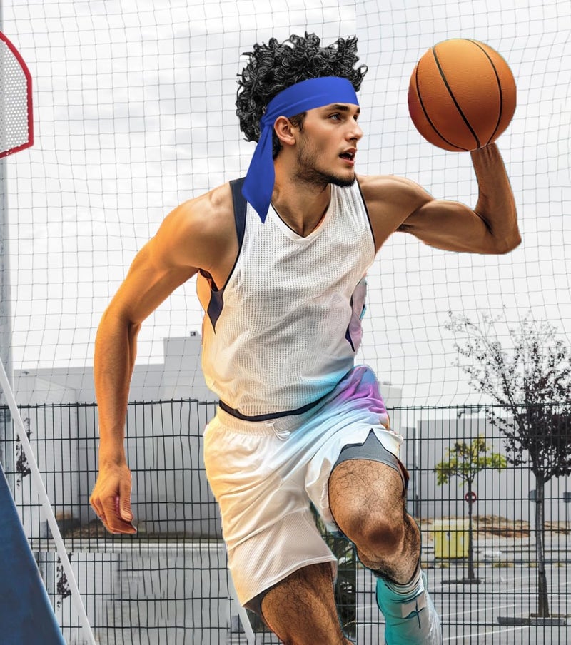 SRLLBBY Sport Tie Headbands Tennis Head Tie for Men Women Sports Fans Ninja Soccer Basketball Teams Head Ties Halloween - Image 2